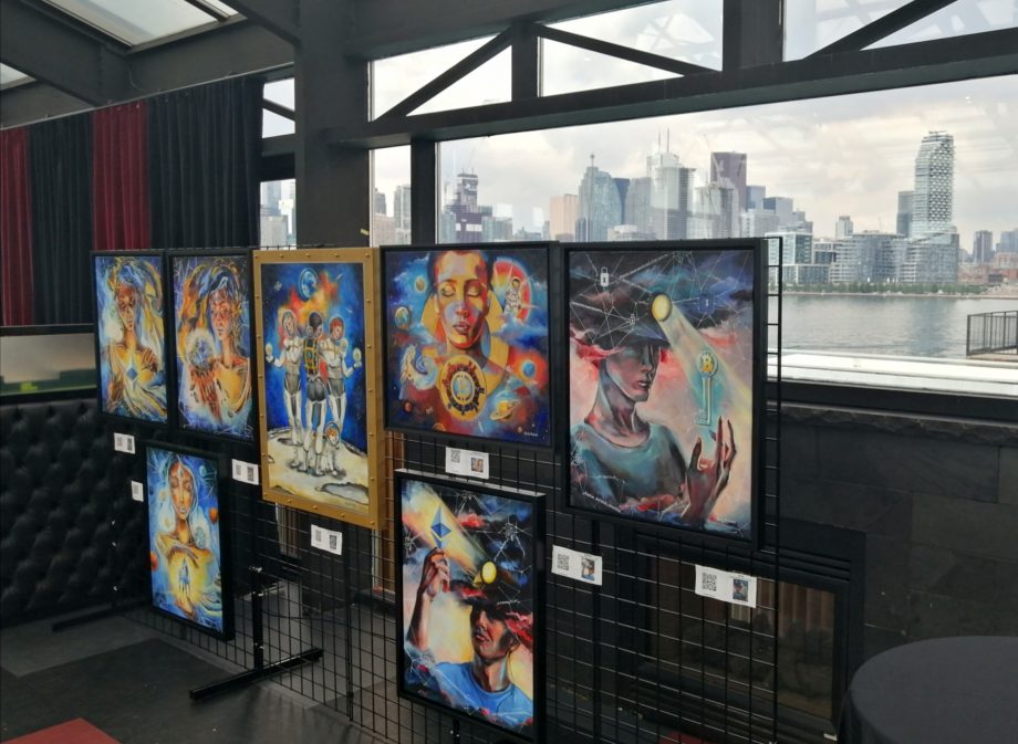Crypto art at Futurist 2019 by Nelly Baksjt